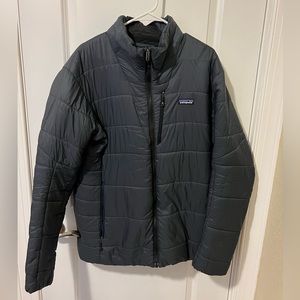 Patagonia hyper puff jacket in gray size large